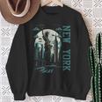 Nyc New York City Skylines Statue Of Liberty Sweatshirt Gifts for Old Women