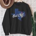Oak Cliff Texas Tx Map Sweatshirt Gifts for Old Women