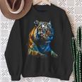 Obra De Arte De Tigre Animal Arte Camisa de entrenamiento Regalos para ancianas