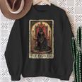 Occult Goth The Empress Tarot Card Black Cat Witchy Vintage Sweatshirt Gifts for Old Women