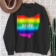 The Official Gay Pride Ohio Rainbow Sweatshirt Gifts for Old Women