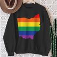 Ohio Gay Pride Lgbt State Oh Flag Sweatshirt Gifts for Old Women