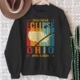 Ohio Vintage Path Of Totality Solar Eclipse April 8 2024 Sweatshirt Gifts for Old Women