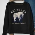 Oklahoma The Sooner State American Bison Buffalo Vintage Sweatshirt Gifts for Old Women