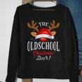 Oldschool Christmas Deer Pjs Xmas Family Matching Sweatshirt Gifts for Old Women