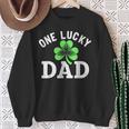 One Lucky Dad Father Irish St Patrick's Day Sweatshirt Gifts for Old Women