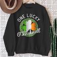 One Lucky O'donnell Irish Family Name Sweatshirt Gifts for Old Women