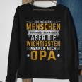 Opa Genannt Sweatshirt, Spruch für Großväter, Herren Schwarz S Geschenke für alte Frauen