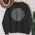 Optical Illusion Reingeschaut Ok Hand Game Sweatshirt Geschenke für alte Frauen