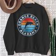 Orange Beach Alabama Al Vintage Dolphin Retro 70S Sweatshirt Gifts for Old Women