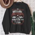 Orellana Blood Runs Through My Veins Vintage Family Name Sweatshirt Gifts for Old Women