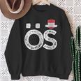 Österreich Menschenflagge Buchstaben Ö Und S Österreich Österreich Sweatshirt Geschenke für alte Frauen