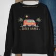 Outer Banks Dreaming Surfer Van Pogue Life Beach Palm Trees Sweatshirt Gifts for Old Women