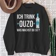 Ouzo Griechenland Urlaub Gyros Corfu Athens Sweatshirt Geschenke für alte Frauen