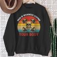 Pain Is Weakness Leaving Your Body Workout Gym Fitness Sweatshirt Gifts for Old Women