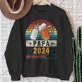 Papa 2024 Babyankündigung Werdender Papa Sweatshirt Geschenke für alte Frauen