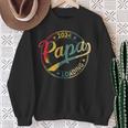 Papa 2024 Laden Papa Werden 2024 Retro Papa Est 2024 Sweatshirt Geschenke für alte Frauen