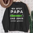 Papa 2024 Stolzerater Dad Jokes Werden Geladen Lustig Sweatshirt Geschenke für alte Frauen