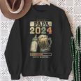 Papa 2024Aterschaft Baby Ankündigung Werdenderater Sweatshirt Geschenke für alte Frauen