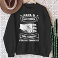 Papa & Drei Kinder Freundschaft Papa 3 Children's Sweatshirt Geschenke für alte Frauen