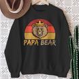 Papa Bär Papa Wildingatertagintage Sweatshirt Geschenke für alte Frauen