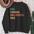 Papa Grillmeister Ehemann Held Sweatshirt Geschenke für alte Frauen