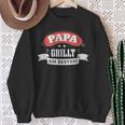 Papa Grillt Am Bestenatertag Sweatshirt Geschenke für alte Frauen