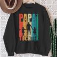 Papa Hoch 2 Dad Hoch 2 Töchter Zweifach Papa Father's Day S Sweatshirt Geschenke für alte Frauen