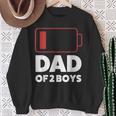 Papaon 2 Boys Papa Des Son Sweatshirt Geschenke für alte Frauen