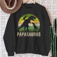 Papasaurus Zwei Kinder Für Papa Zumatertag Weihnachten Sweatshirt Geschenke für alte Frauen