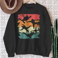 Parachutist Wingsuit Flying Parachuting Skydiver Silhouettes Sweatshirt Gifts for Old Women