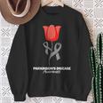 Parkinson's Disease Awareness April Month Red Tulip Sweatshirt Gifts for Old Women