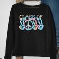 Pastel Tie Dye Peace Sign Hands Senior Class Of 2022 Sweatshirt Gifts for Old Women