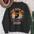 The Path Of Totality Indiana Solar Eclipse 2024 In Indiana Sweatshirt Gifts for Old Women