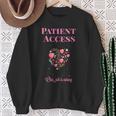 Patient Access Week Hearts And Flowers Sweatshirt Gifts for Old Women