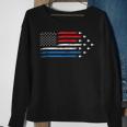 Patriotic Air Force Us Veteran 4Th Of July Usa American Flag Sweatshirt Gifts for Old Women
