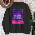 I Paused My Game To Be Here Video Gamer Retro Vintage Sweatshirt Gifts for Old Women
