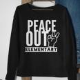 Peace Out Elementary School Off To Middle School Sweatshirt Gifts for Old Women