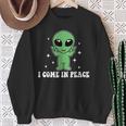 I Come In Peace Alien Couples Matching Valentine's Day Sweatshirt Gifts for Old Women