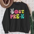Peace Out Pre-K Graduation Class Of 2024 Last Day Of School Sweatshirt Gifts for Old Women