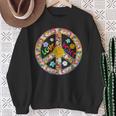 Peace Sign Love60S 70S Tie Die Hippie Costume Sweatshirt Gifts for Old Women