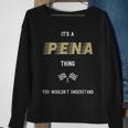 Pena Last Name Family Names Sweatshirt Gifts for Old Women