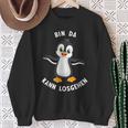 Penguin Bin Da Kann Losgehen Statement Motif Sweatshirt Geschenke für alte Frauen