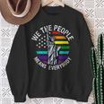 We The People Means Everyone Vintage Lgbt Gay Pride Flag Sweatshirt Gifts for Old Women