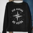 Per Aspera And Astra Black S Sweatshirt Geschenke für alte Frauen