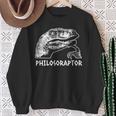 Philosoraptor Meme Philosophy Dinosaur Sweatshirt Geschenke für alte Frauen