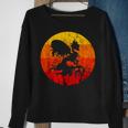 Phoenix Mythical Rebirth Fire Bird Vintage Retro Sunset Sweatshirt Gifts for Old Women
