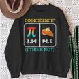 Pi Equals Pie Coincidence Happy Pi Day Mathematics Sweatshirt Gifts for Old Women