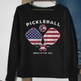 Pickleball Vintage Usa American Flag Distressed Sweatshirt Gifts for Old Women