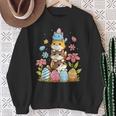 Pile Of Kitty Cats Easter Day Cute Cat Lover Cat Owner Sweatshirt Gifts for Old Women